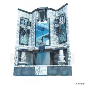 Облицовка с камином арт.4503