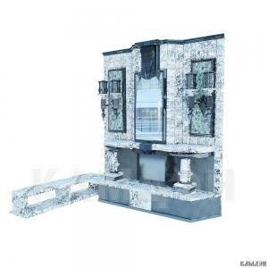 Облицовка с камином арт.4503