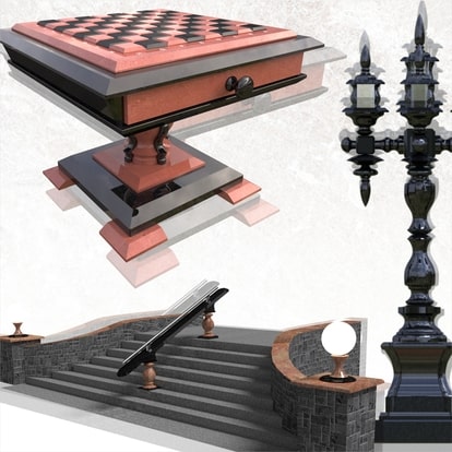 Предметы интерьера и экстерьера