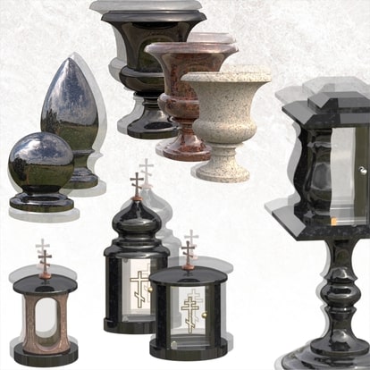 Токарная продукция, вазы, лампадки